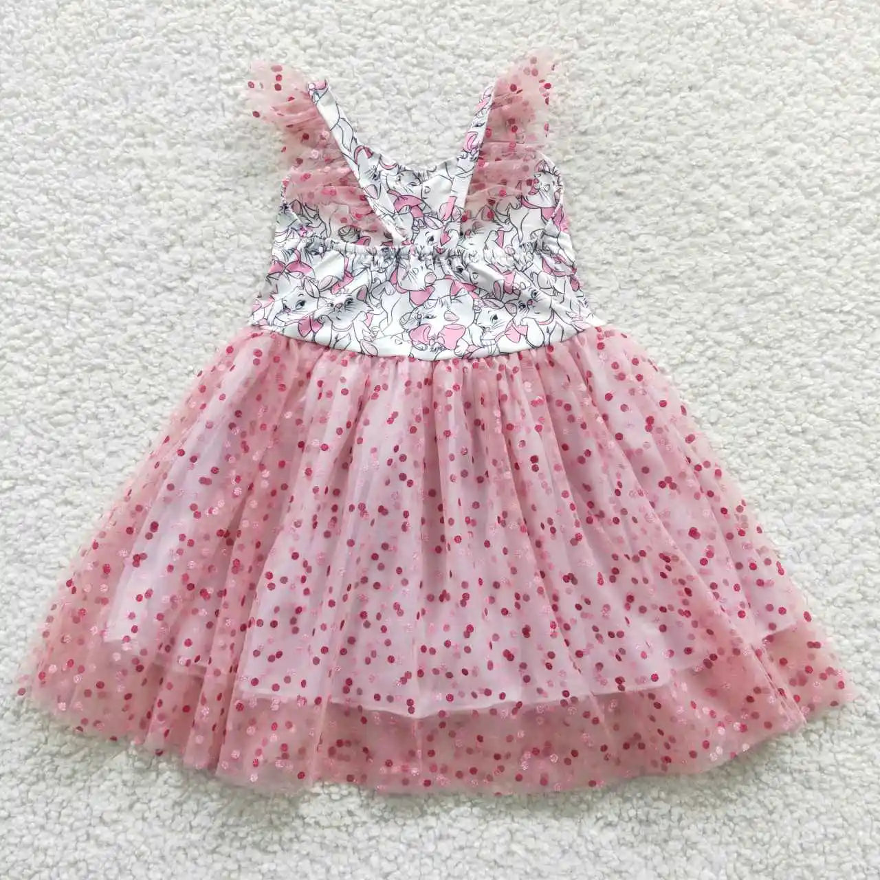 Meadow Flutter-Sleeve Dress
