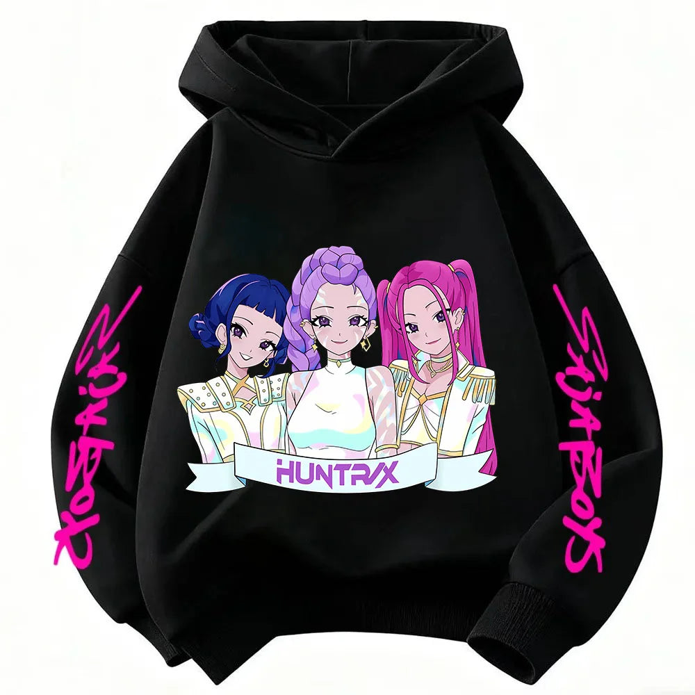 Violet Graphic Pullover Hoodie