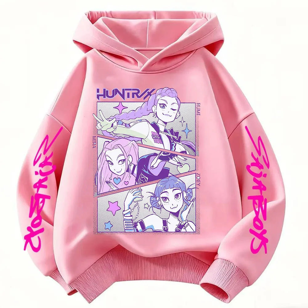 Violet Graphic Pullover Hoodie
