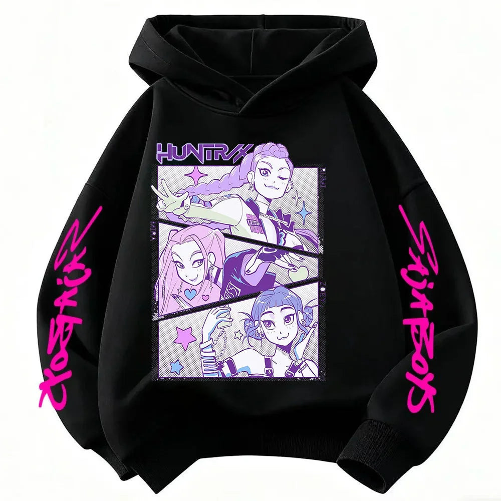 Violet Graphic Pullover Hoodie