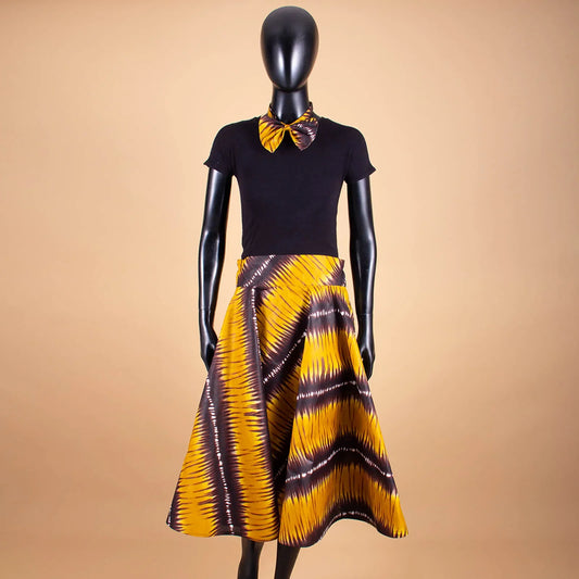 Amara Ankara Print Skirt