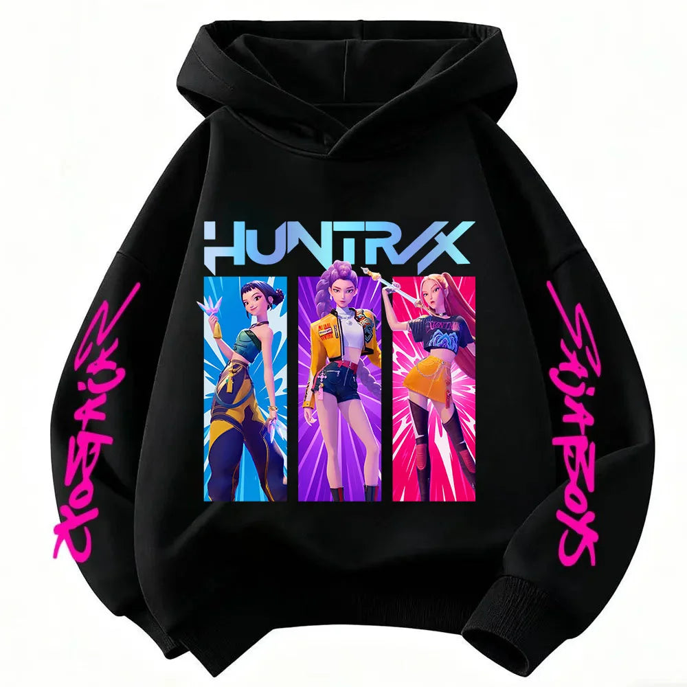 Violet Graphic Pullover Hoodie