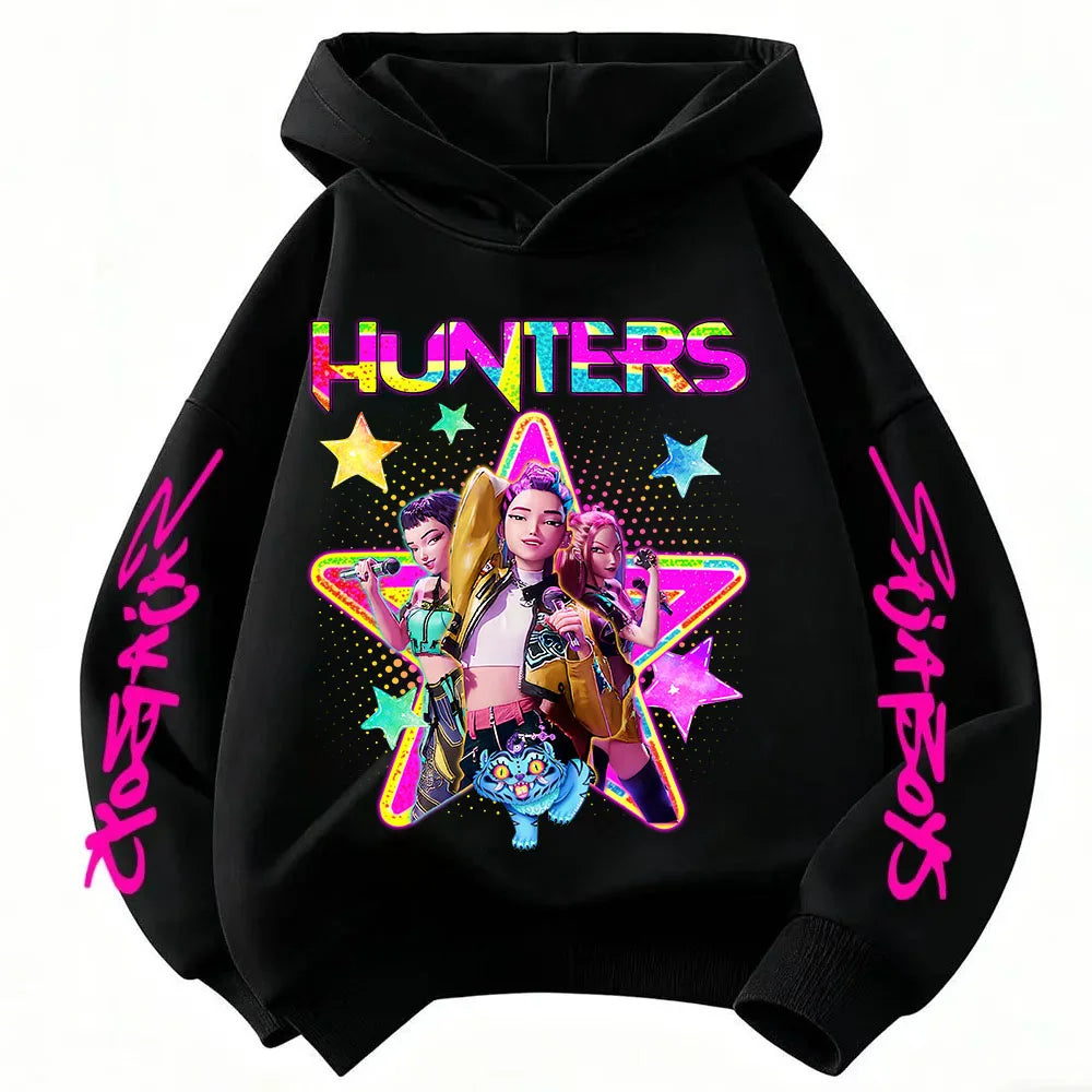 Violet Graphic Pullover Hoodie