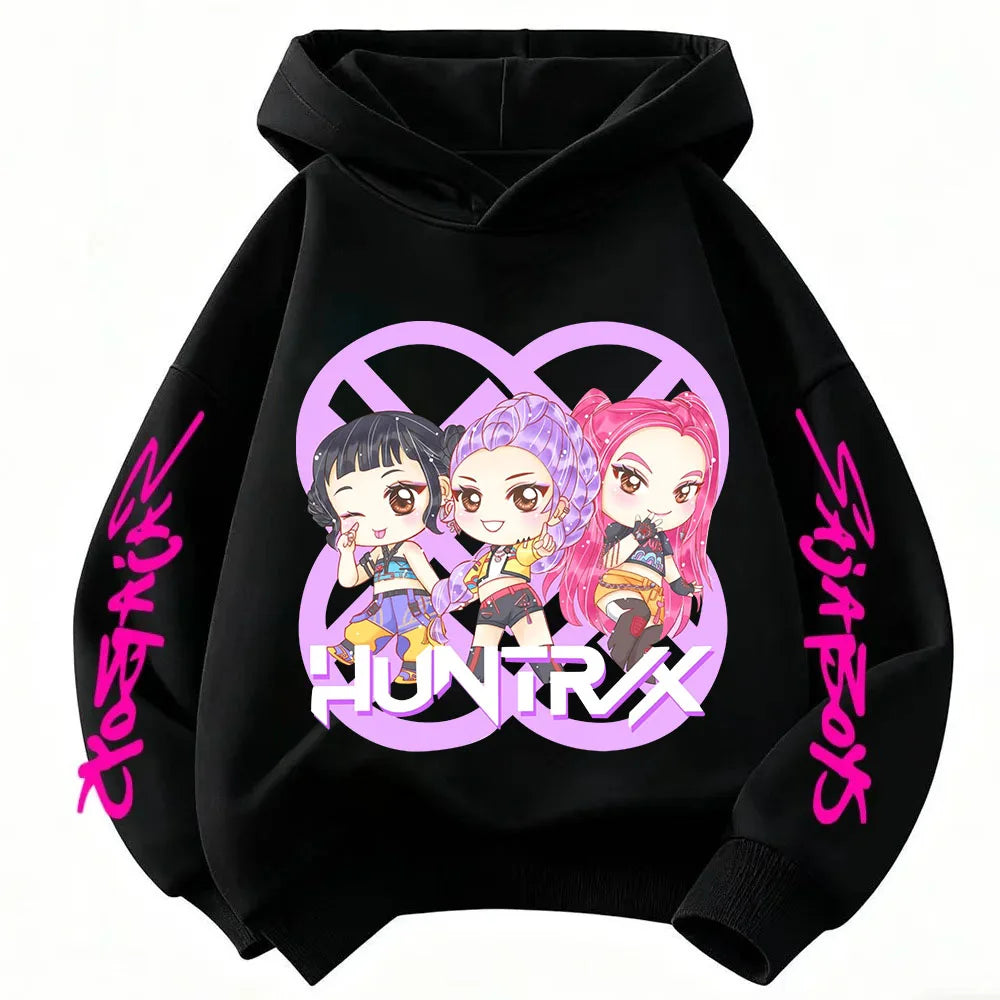 Violet Graphic Pullover Hoodie