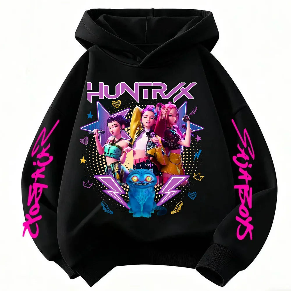 Violet Graphic Pullover Hoodie