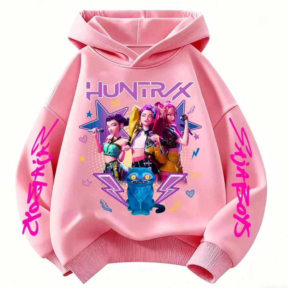 Violet Graphic Pullover Hoodie