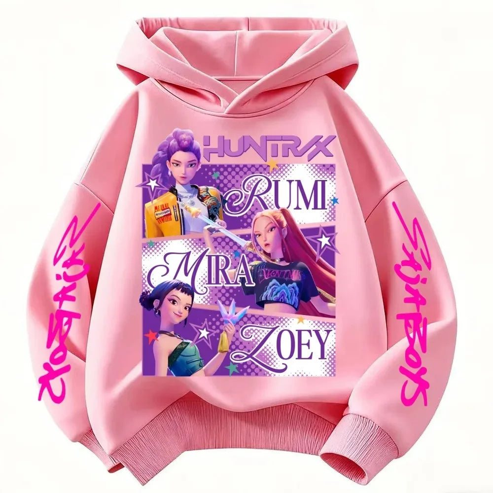 Violet Graphic Pullover Hoodie