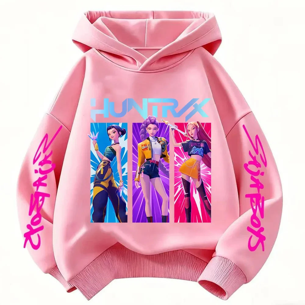 Violet Graphic Pullover Hoodie