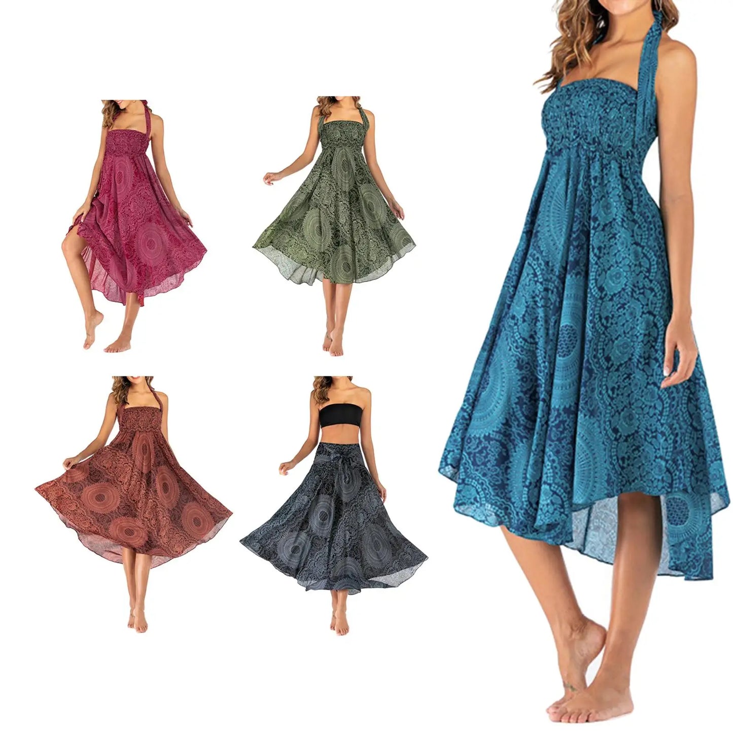 Juniper Floral Elastic Skirt