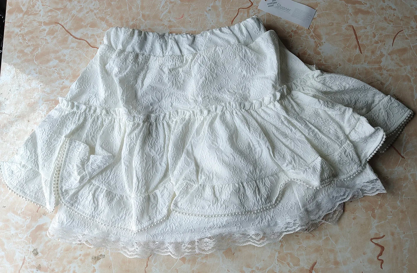 Vivienne Lace-Trim Skirt