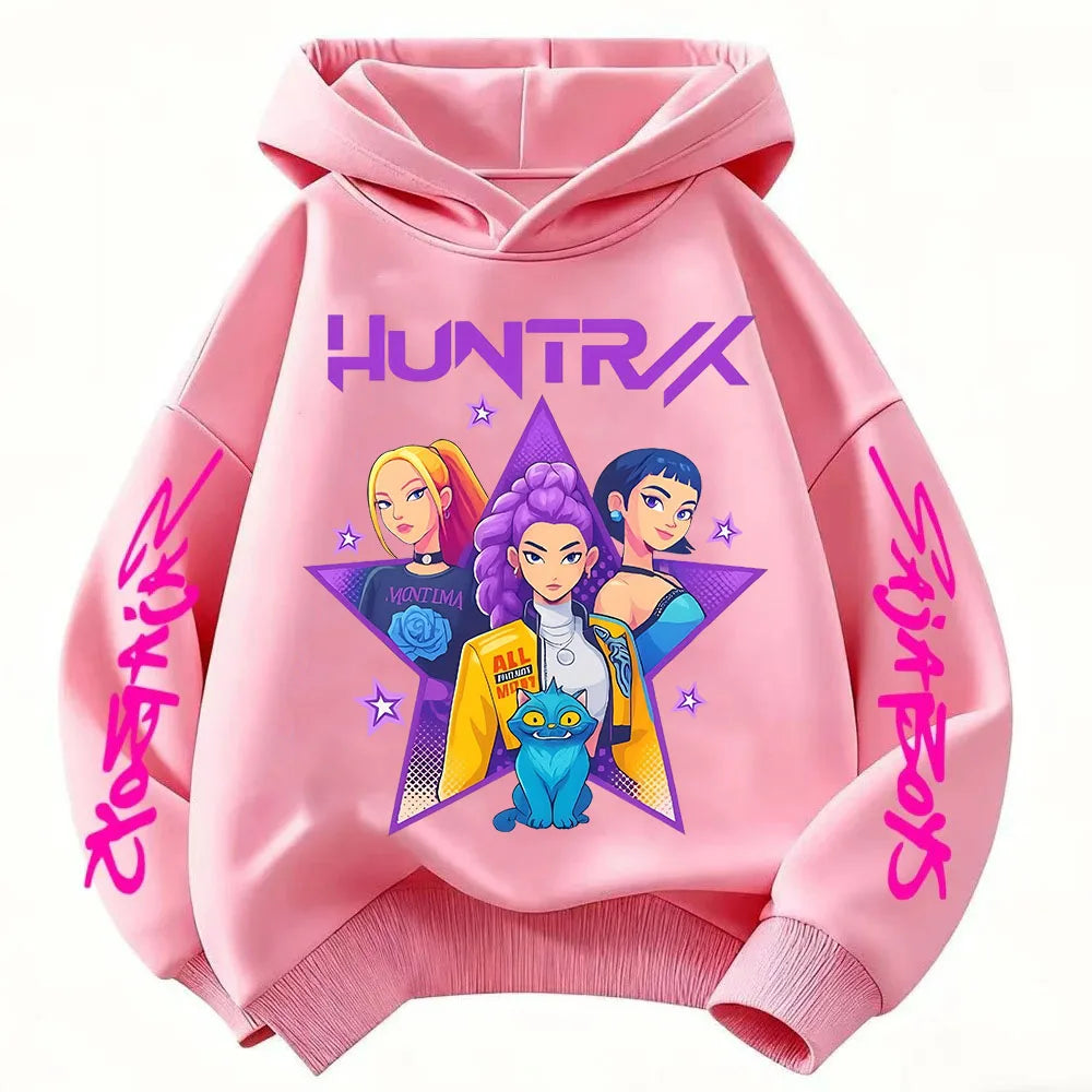 Violet Graphic Pullover Hoodie